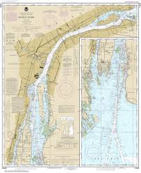 14848 Detroit River Nautical Chart
