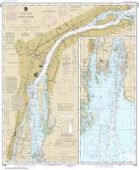 14848 detroit river nautical chart