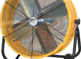 Maxxair Bf24tfyelups 24 Inch High Velocity Air Movement Two Speed Portable Air Circulator Yellow High Velocity Fan Industrial Fan Floor Fans