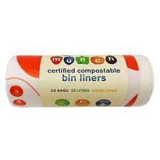 A double lined paper grocery bag works well or you can use bpi certified or cma approved compostable bag liners. Munch Compostable Bin Liners 20pk 100 Plastic Free
