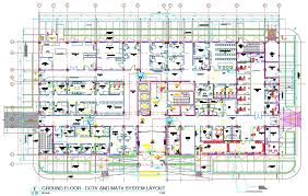 Cctv And Matv System Layout Autocad File Autocad Home Cctv Pcb Design