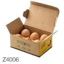 hot item z4009 good quality packaging box small folding paper carton egg box egg packaging egg box egg carton