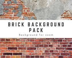 In my little study, i tried out both subdued and loud backgrounds. Sale Brick Wall Zoom Backgrounds Green Screen Background Etsy