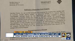 I read some return policies and found out that it isn't just an i have no idea how many things she ordered/returned but it makes me giggle thinking of his tiny little, innocent mom being banned from that store. Disabled Man Banned From Walmart For Life For Trying To Price Match Daily Mail Online