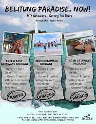 Anda akan bermalam (overnight) di hotel / lodge / homestay sekitar kota kinabalu dan kundasang. Pakej Percutian Murah Ke Pulau Belitung Bersama Mtn Getaways Pte Ltd Aku Sis Lin