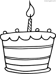This awesome book comes with so many different pages. Birthday Cake Coloring Pages Coloringall