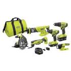 18V ONE+ Lithium-Ion Cordless 6-Tool Combo Kit with (2) Batteries and Charger PCL1600K2 Ryobi