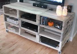 Meuble En Palettes Et Decoration En 30 Idees Diy Creatives Meuble Tv Palette Meuble Palette Rangement En Palette