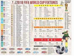 2018 Fifa World Cup Fixtures Fifa World Cup Fixtures Fifa World Cup Russia World Cup
