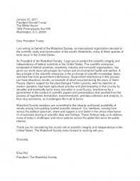 Though the exact format of your letter may differ from other business letters, be sure to at least include the traditional components. The Waterbird Society S Letter To President Trump The Waterbird Society