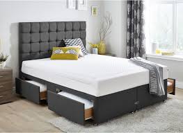 Tempur Original Deluxe 22 And Luxury Base Divan Bed Dark Grey Medium Firm Upholstery Bed Luxury Bedding Bedroom Decor