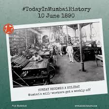 A VICTORY FOR THE LABOUR MOVEMENT #DidYouKnow? Till 1890, Mumbai's mill-workers worked daily throughout the year, except for a few Hindu festivals. Rao Bahadur Narayan Meghaji Lokhande, the Father of the Indian