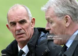 Joe Jordan and Gordon McQueen attend the funeral of ex Rangers... News  Photo