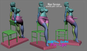 3D file FUTA Makima Chainsaw Man NSFW version with Miniatures version COMBO  PACK 🪚・3D print design to download・Cults