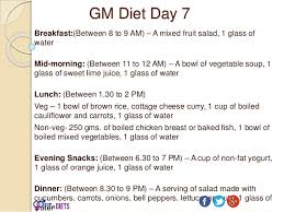 Gm Diet Plan Fastest Vegetarian Diet To Lose Weight In 7 Days