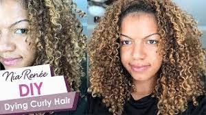 A pink top and tight blue jeans with a simple makeup 36. How To Dye Curly Hair At Home Blonde Balayage Highlights On Naturally Curly Hair Nia Renee Youtube