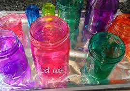 Small Life Slow Life How To Make Diy Colored Mason Jars Photos Colored Mason Jars Tinted Mason Jars Mason Jar Diy