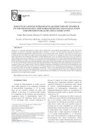 Pdf Effects Of A Single Intramuscular Injection Of Vitamin K On The Hematology Serum Biochemistry And Coagulation Parameters In Healthy Adult Dairy Cows