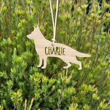 German Shepherd Personalised Wood Christmas  Decorationornament-bauble-christmas Gift-kris Kringle-personalized  Christmas - Etsy UK
