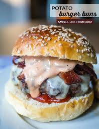 Potato Bun Recipe Recipe Homemade Buns Burger Buns Potato Bun Recipe