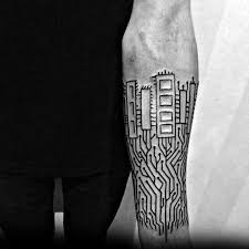 60 Circuit Board Tattoo Designs For Men Electronic Ink Ideas