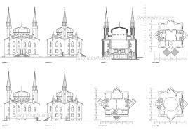The file includes geometrical islamic ornament motifs, historical doors. Mosque Plan Dwg Autocad Drawings Free Download