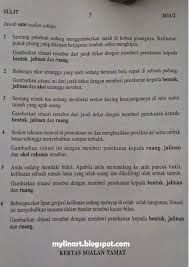 Kertas 2 soalan 13 penjelmaan. Contoh Soalan Spm Seni Kertas 2 J Kosong W