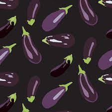 16 13e Eggplant Aubergine Vegetable Garden Purple Green Black Miss Chiff Designs Fabric By Mi Dont Touch My Phone Wallpapers Spoonflower Aesthetic Wallpapers