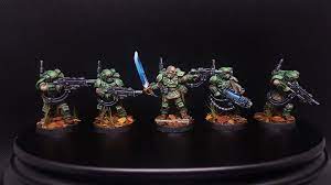 Kasrkin Squad Feedbacks Appreciated Warhammer40k The kasrkin are elite troops of the imperial guard dedicated to the security of the fortress world of cadia from which they hail.