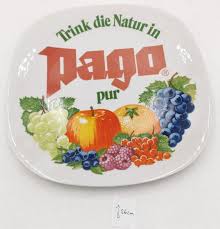 Trink die Natur in Pago pur Porzellan Kurt Willner Austria Werbung Reklame 