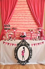 Choose from dozens of cute baby shower themes for girls, offering everything from tableware and decorations to baby shower games. Pink Black Glam Baby Shower With Printables Baby Shower Baby Shower Parties Shower Party