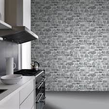 Give the bedroom a serene and tranquil look. Grey Charcoal White Silver Brick Wall Wallpaper Rustic Moroccan Metallic Stone Ebay