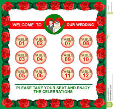 bright frame made of roses and a guest list wedding seating