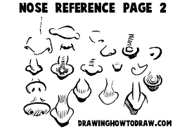 Our next cartoon nose will be another take on the bulky, large nose. Cartoon Noses Reference Sheets And Examples For Drawing Practice How To Draw Step By Step Drawing Tutorials