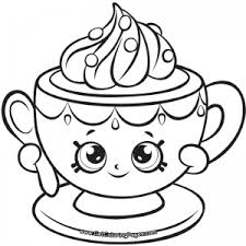 Kids love the shopkins coloring page and sheet. Shopkins 7 Tiny Teacup Coloring Page Shopkins Colouring Pages Cute Coloring Pages Barbie Coloring Pages
