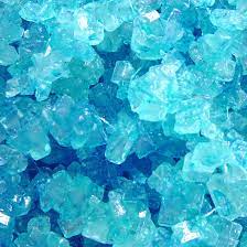 Blue Raspberry Rock Candy Crystals On A String