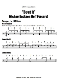Beat It Bad Billie Jean Michael Jackson Free Pdf Drum Sheet Music Drum Notation Drum Lessons Michael Jackson Beat It Michael Jackson