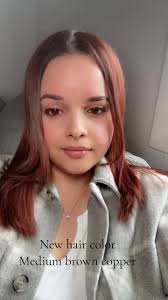 NEW HAIR COLOR 💞 #mediumbrowncopper #hairideas #haircolorchange  #haircolorideas2024 #badbunny #rauwalejandro #newhair
