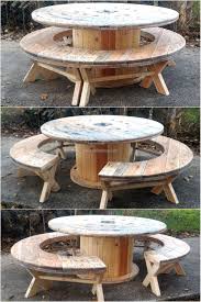 Recycled Pallet Cable Reel Patio Furniture Recycled Pallet Furniture Pallet Patio Furniture Spool Furniture