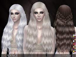 Oliva hair, clothing & backpack. The Sims 4 Hairstyles Free Downloads