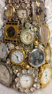 Ms Bingles Vintage Christmas Vintage Clock Christmas Tree Wow Old Jewelry Crafts Jewelry Christmas Tree Steampunk Christmas