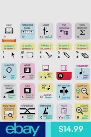 the best cubase nuendo keyboard shortcut stickers ever us uk qwerty ピン