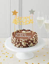 Check spelling or type a new query. Chocolate Cake With Cake Topper M S
