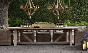 Restoration Hardware Restoration Hardware Outdoor Outdoor Dining Furniture Rustic Dining Furniture