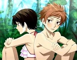 Haruhi Fujioka And Hitachiin Hikaru Kaoru Ouran High School Host Club Ouran High School Host Club Funny High School Host Club Host Club