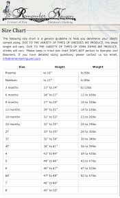 Remember Nguyen Remember When Size Chart Size Chart For