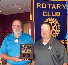 Little League Present Plaque to Club