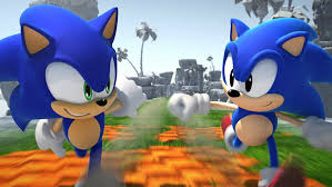 Sa2 +7 ↺2 sonic adventure 2. Hd Wallpaper Anniversary Classic Modern And Classic Sonic Looking At Each Other While Running Side By Side Video Games Sonic Hd Art Wallpaper Flare