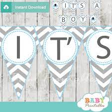 It might be hard to choose, but the next step is easy. Blue Elephant Baby Shower Banner D105 Baby Printables