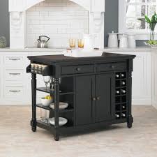 Kitchen Island Black Portable Kitchen Island With Drawers And Cabinet Also Wine Racks Portable Kitchen Island Small Kitchen Island Kitchen Island With Seating